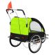 JAGO  Kerékpár utánfutó 2 gyermek számára zöld