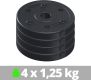 ScSPORTS Súlytárcsa szett  4 x 1,25 kg
