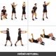Gorilla Sports Kettlebell súlyzó gumírozott felület 12 kg