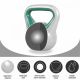 Gorilla Sports Kettlebell súlyzó vinil 10 kg zöld