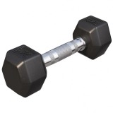 Gorilla Sports Hatszögletű gumírozott súlyzó 2 kg