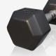 Gorilla Sports Hatszögletű gumírozott súlyzó 4 kg