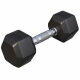 Gorilla Sports Hatszögletű gumírozott súlyzó 4 kg