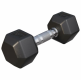 Gorilla Sports Hatszögletű gumírozott súlyzó 6 kg