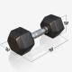 Gorilla Sports Gumírozott kézisúlyzó 8 kg