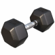Gorilla Sports Hatszögletű gumírozott súlyzó 15 kg