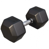 Gorilla Sports Hatszögletű gumírozott súlyzó 22,5 kg