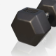 Gorilla Sports Hatszögletű gumírozott súlyzó 30 kg