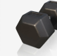 Gorilla Sports Hatszögletű gumírozott súlyzó 42,5  kg