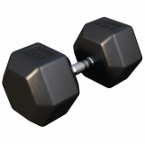 Gorilla Sports Hatszögletű gumírozott súlyzó 50  kg