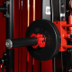 Gorilla Sports Multifunkcionális súlyzótorony 219 cm fekete