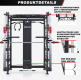 Gorilla Sports Multifunkcionális súlyzótorony 219 cm fekete
