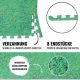 Gorilla Sports Sorkapocs védőszőnyeghez  zöld 8 db