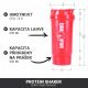 Gorilla Sports Shaker rekesszel piros 500 ml