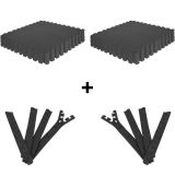 Gorilla Sports Burkolószőnyeg szett kapoccsal 16 db