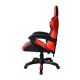 Ergonómikus irodai szék párnákkal fekete-piros