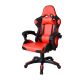 Ergonómikus irodai szék párnákkal fekete-piros