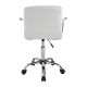 Forgó irodai szék króm karfával fehér