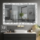 Luxus LED fürdőszoba tükör 90×70 óra és páramentesítés