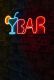 Dekoratív LED világítás BAR 50 x 23 x 3 cm