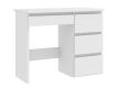 Számítógépes íróasztal fiókkal fehér