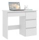 Számítógépes íróasztal fiókkal fehér