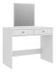 Sminkasztal sminktükörrel fehér 2 fiókkal