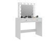 Sminkasztal 12 LED fehér 2 fiókkal