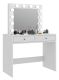 Sminkasztal 12 LED fehér 2 fiókkal