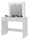 Sminkasztal 12 LED fehér 2 fiókkal