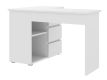 Számítógépes sarok íróasztal  fiókkal fehér