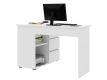 Számítógépes sarok íróasztal  fiókkal fehér