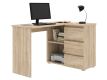 Számítógépes sarok íróasztal fiókkal