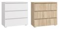 Komód három fiókos 80 cm szín sonoma tölgyfa