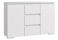 Komód nappaliba fiókos 120 cm fehér