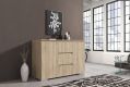 Komód fiókos sonoma tölgyfa 120 cm