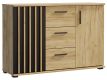 Komód  fiókokkal és fogantyúkkal 120 cm