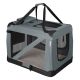 Összecsukható kutyaszállító doboz L méret tállal és ágykeret