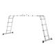 Alumínium összecsukható létra 3,6 m 4 részes 6 fokos 150 kg