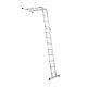 Alumínium összecsukható létra 3,6 m 4 részes 6 fokos 150 kg