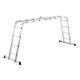 Alumínium összecsukható létra 3,6 m 4 részes 6 fokos 150 kg