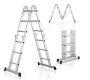 Alumínium összecsukható létra 3,6 m 4 részes 6 fokos 150 kg