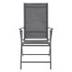Összecsukható kerti szék Calena 2 db antracit állítható