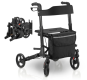 Összecsukható alumínium járókeret Vital üléssel és táskával