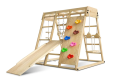 Gyerek beltéri fa  játszótér csúszdával összecsukható