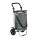 Szürke bevásárlókocsi két kerékkel könnyű váz 25 kg