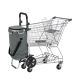 Szürke bevásárlókocsi két kerékkel könnyű váz 25 kg