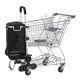 Összecsukható alumínium bevásárlókocsi 6 kerekes 30 kg