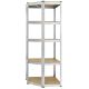 Sarokpolc garázsba 5 polc 180 x 70 x 40–70 cm 875 kg