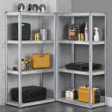 Easy tároló polc készlet 2 db 4 polcos fém és MDF 160x80